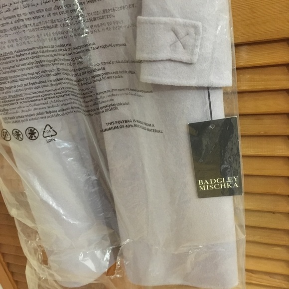 Badgley Mischka Wool Blend Wrap Front Coat NWT - Picture 7 of 8